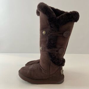 Australia Luxe Collective Nordic brown Shearling Tall Winter Boots Women Size 6